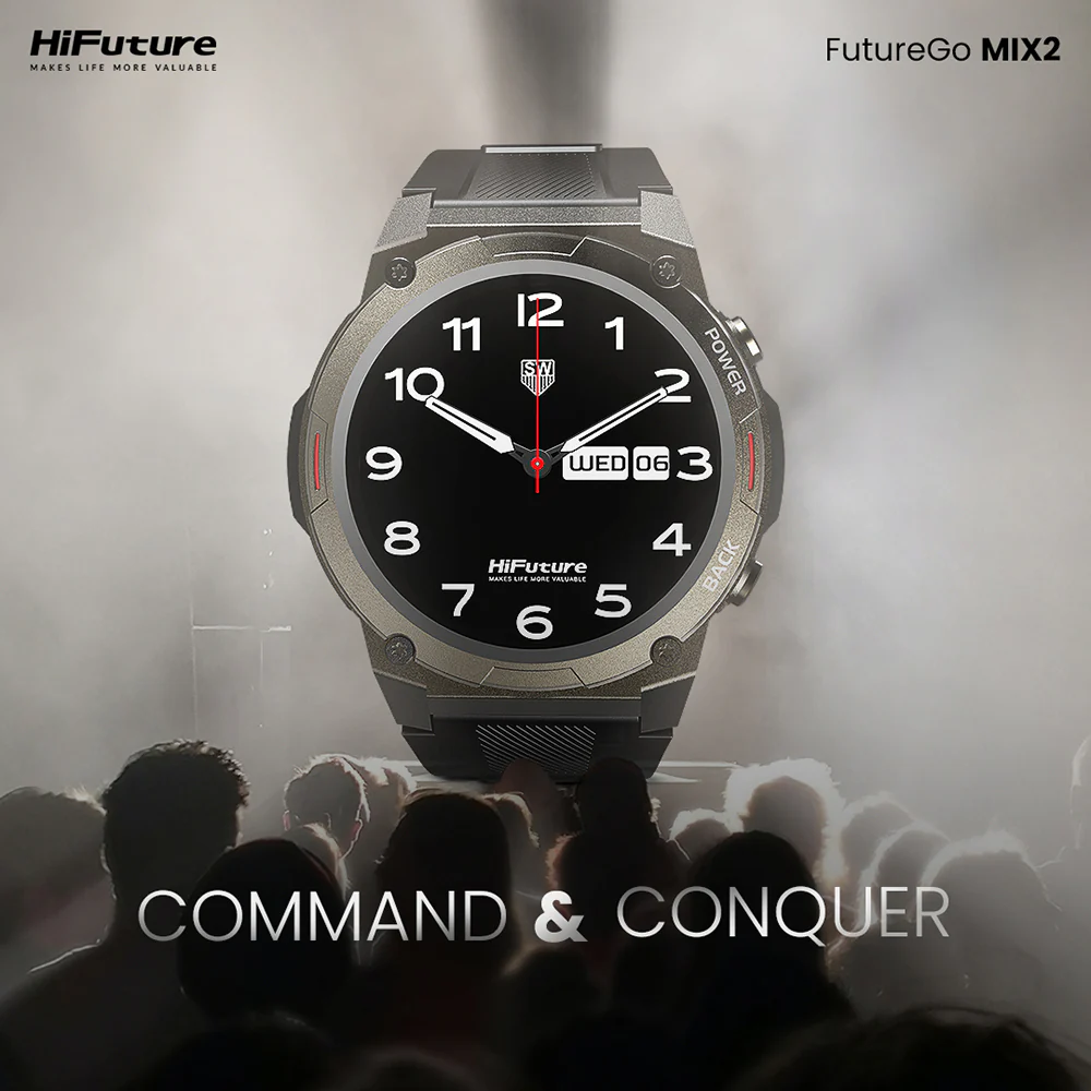 HiFuture FutureGo Mix2 AMOLED Smartwatch (Solace Grey) - Image 2