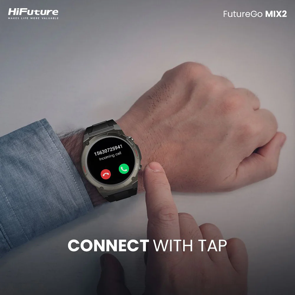 HiFuture FutureGo Mix2 AMOLED Smartwatch (Solace Grey) - Image 9