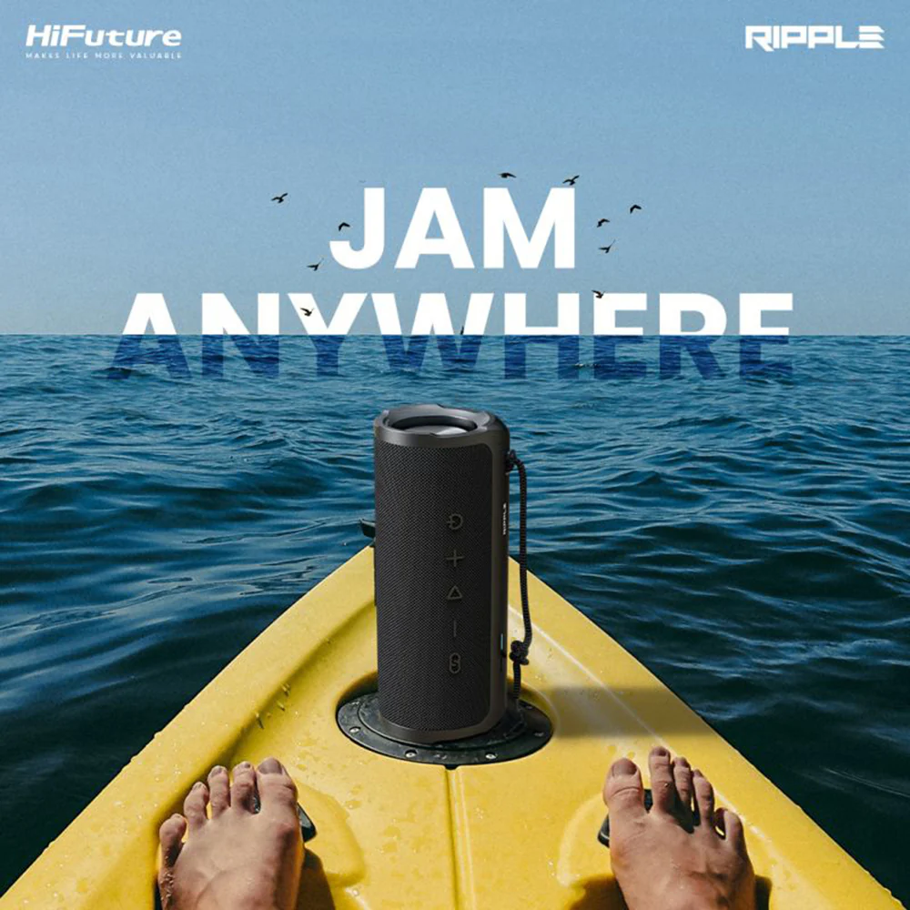 HiFuture Ripple 20W Portable Bluetooth Speaker (Blue) - Image 5