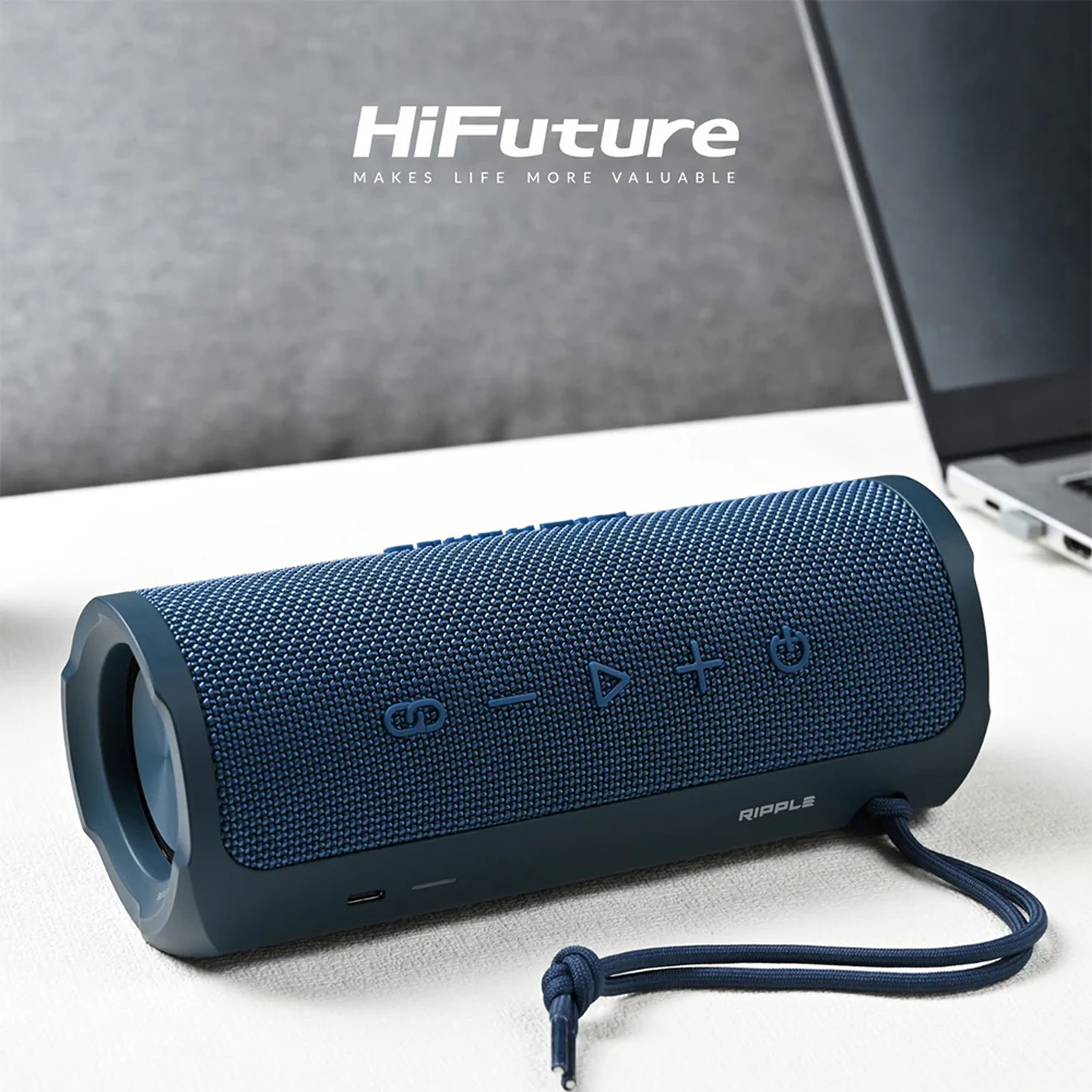 HiFuture Ripple 20W Portable Bluetooth Speaker (Blue) - Image 8