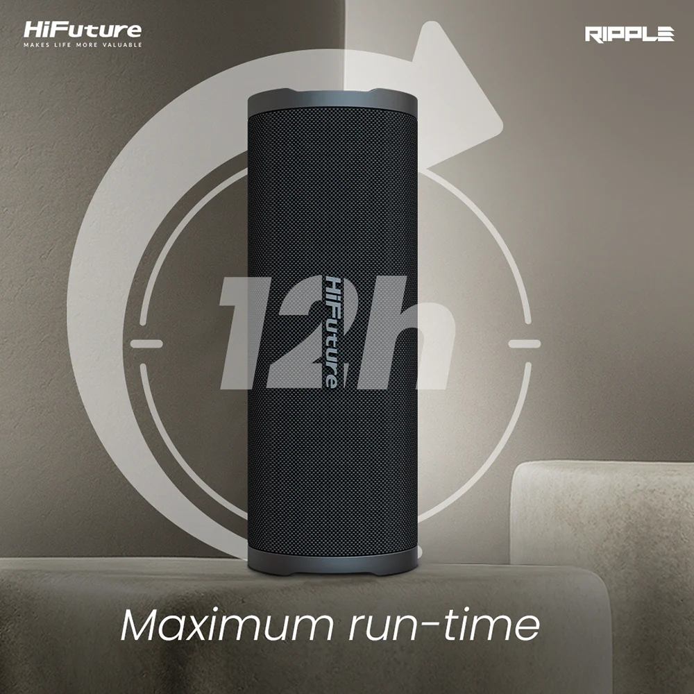 HiFuture Ripple 20W Portable Bluetooth Speaker (Blue) - Image 9
