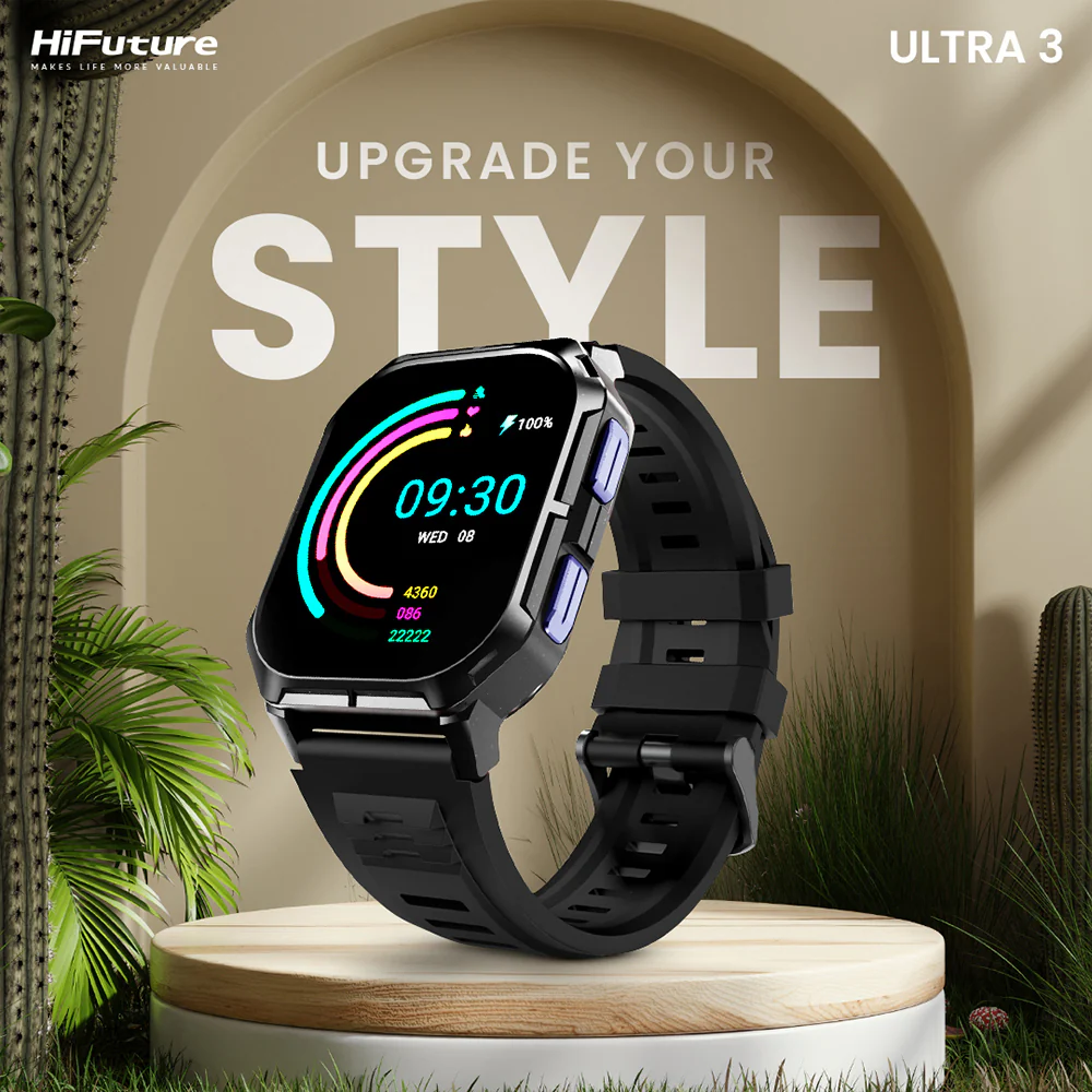 HiFuture Ultra3 Sports Smartwatch (Thunder Black) - Image 3
