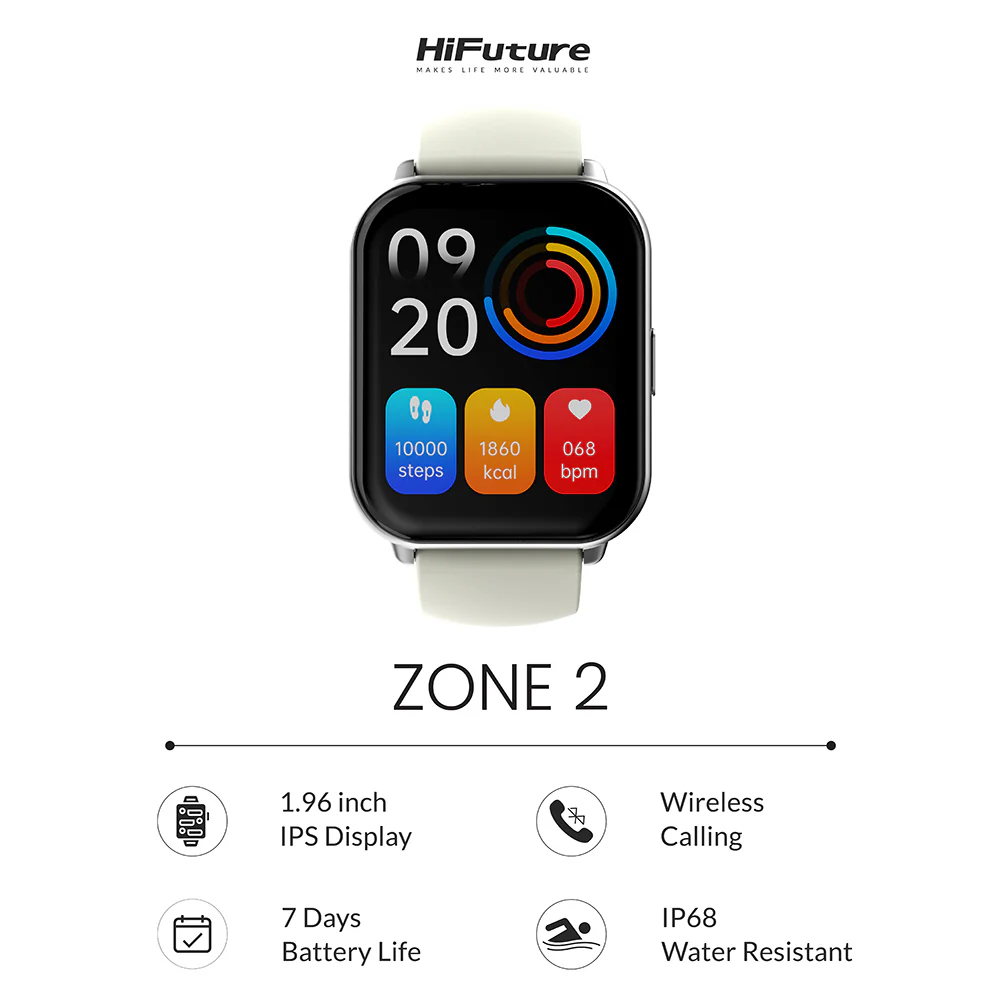 HiFuture Zone2 Smartwatch - Silver - Image 3