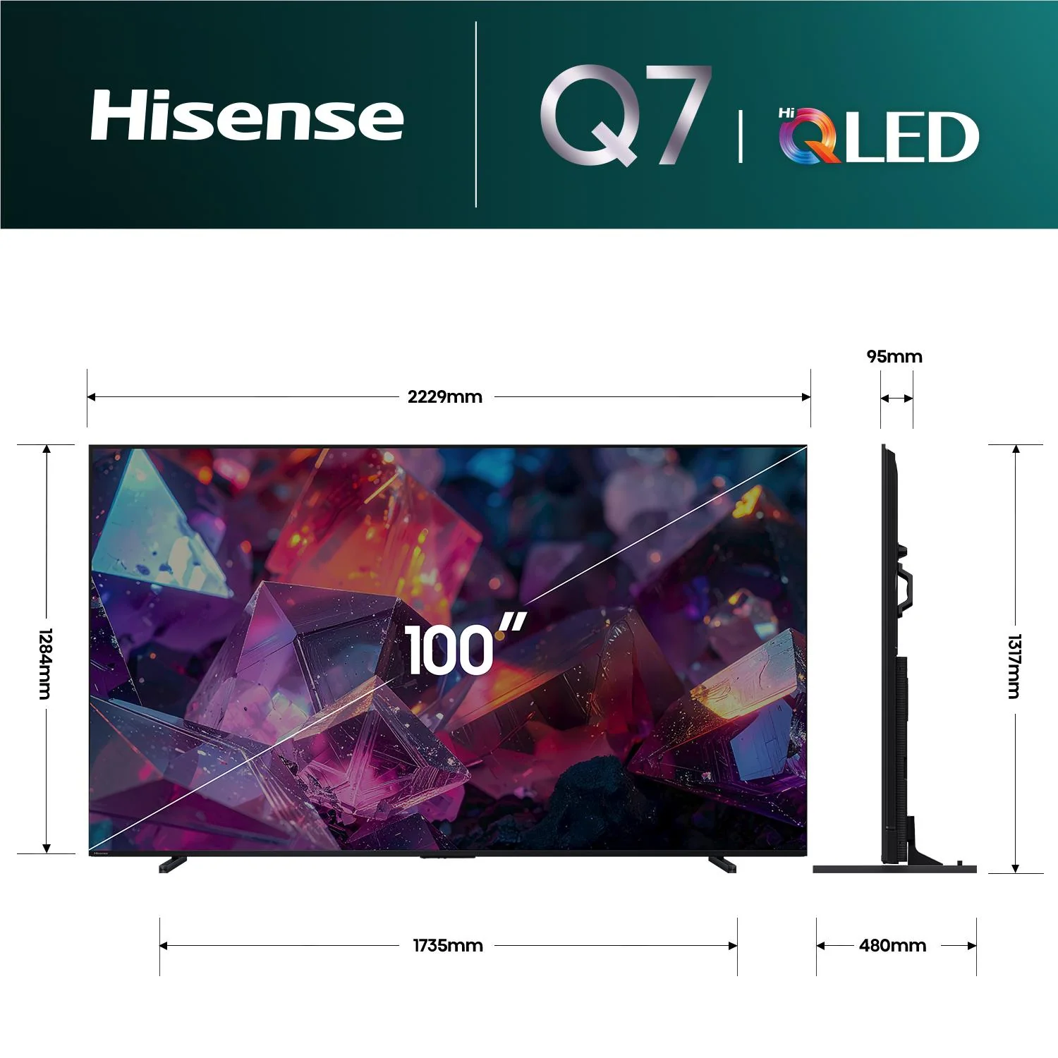 Hisense 100" Q7SAU 4K Hi-QLED Smart TV [2026] - Image 5