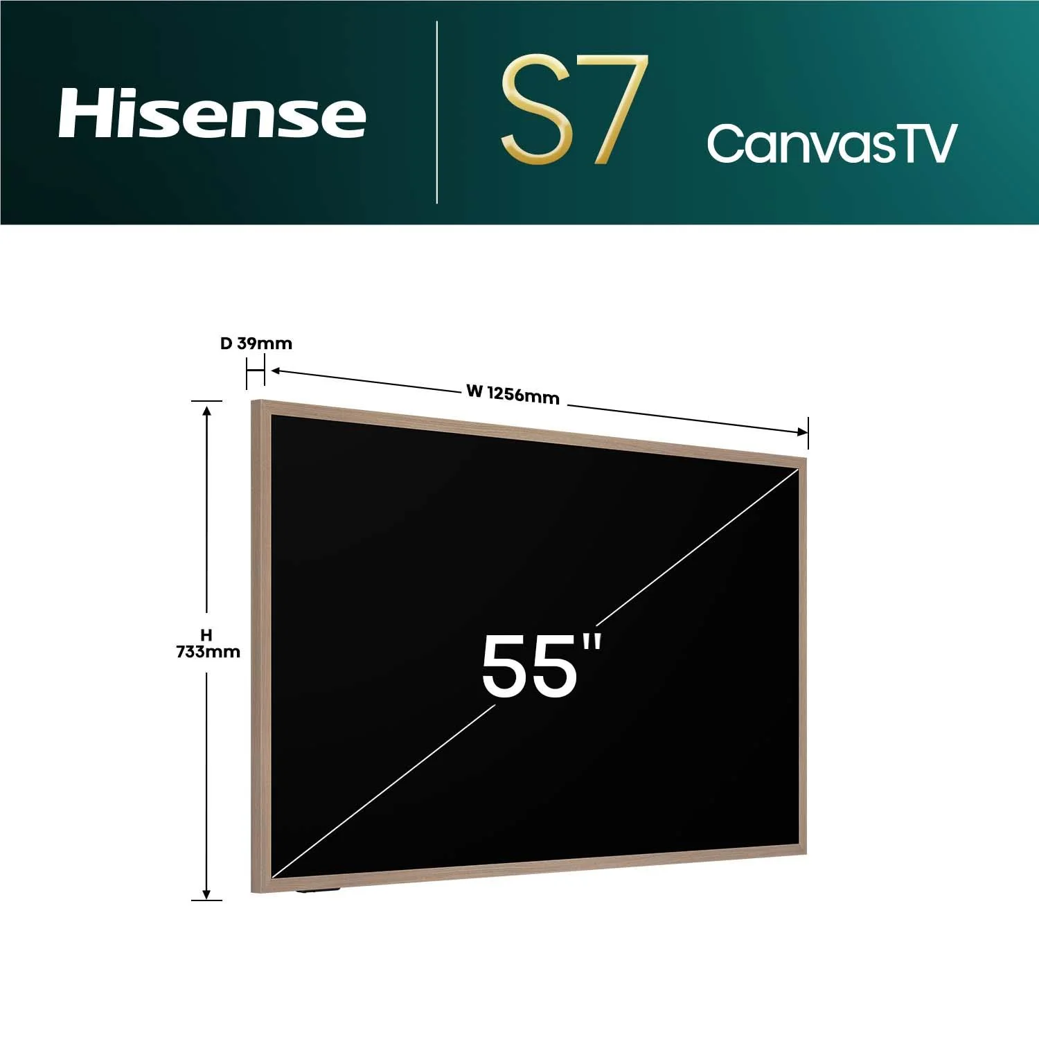 Hisense 55" S7NAU Canvas 4K QLED Smart TV [2024] - Image 2