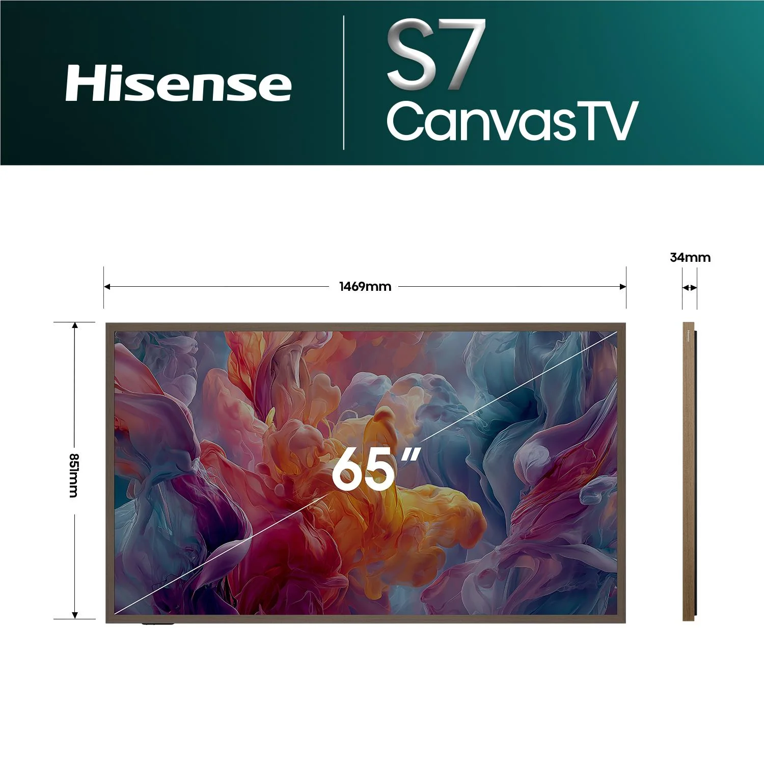 Hisense 65'' S7SAU 4K Hi-QLED CanvasTV [2026] - Image 5