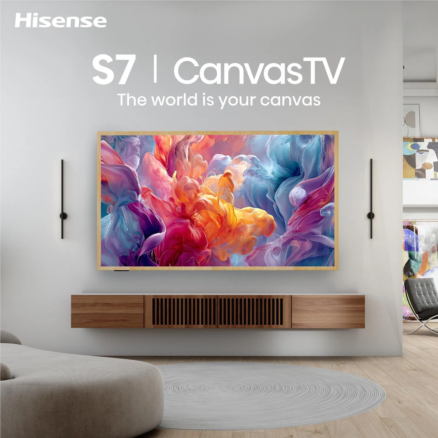 Hisense 65'' S7SAU 4K Hi-QLED CanvasTV [2026] - Image 6