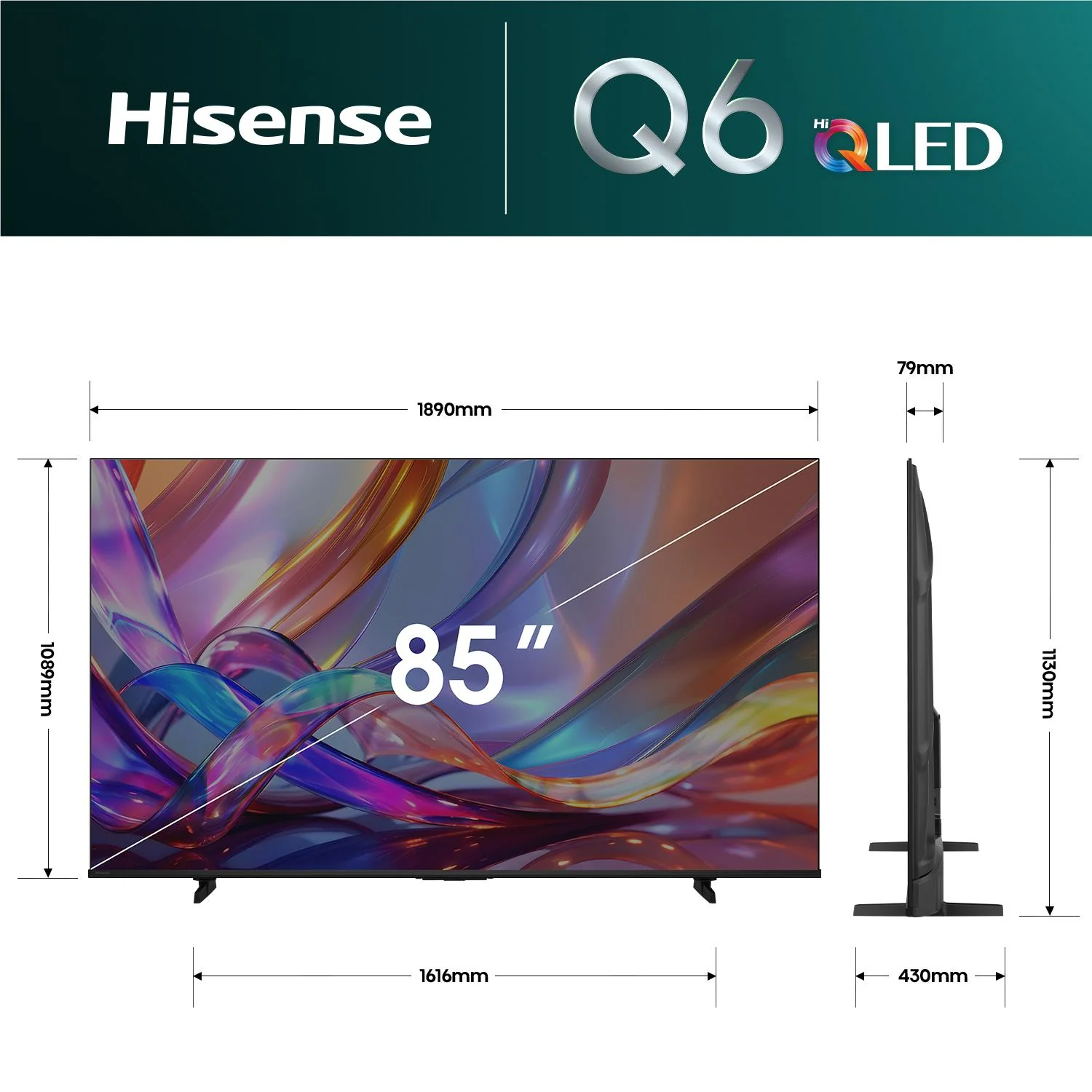 Hisense 85" Q6SAU 4K Hi-QLED Smart TV [2026] - Image 5