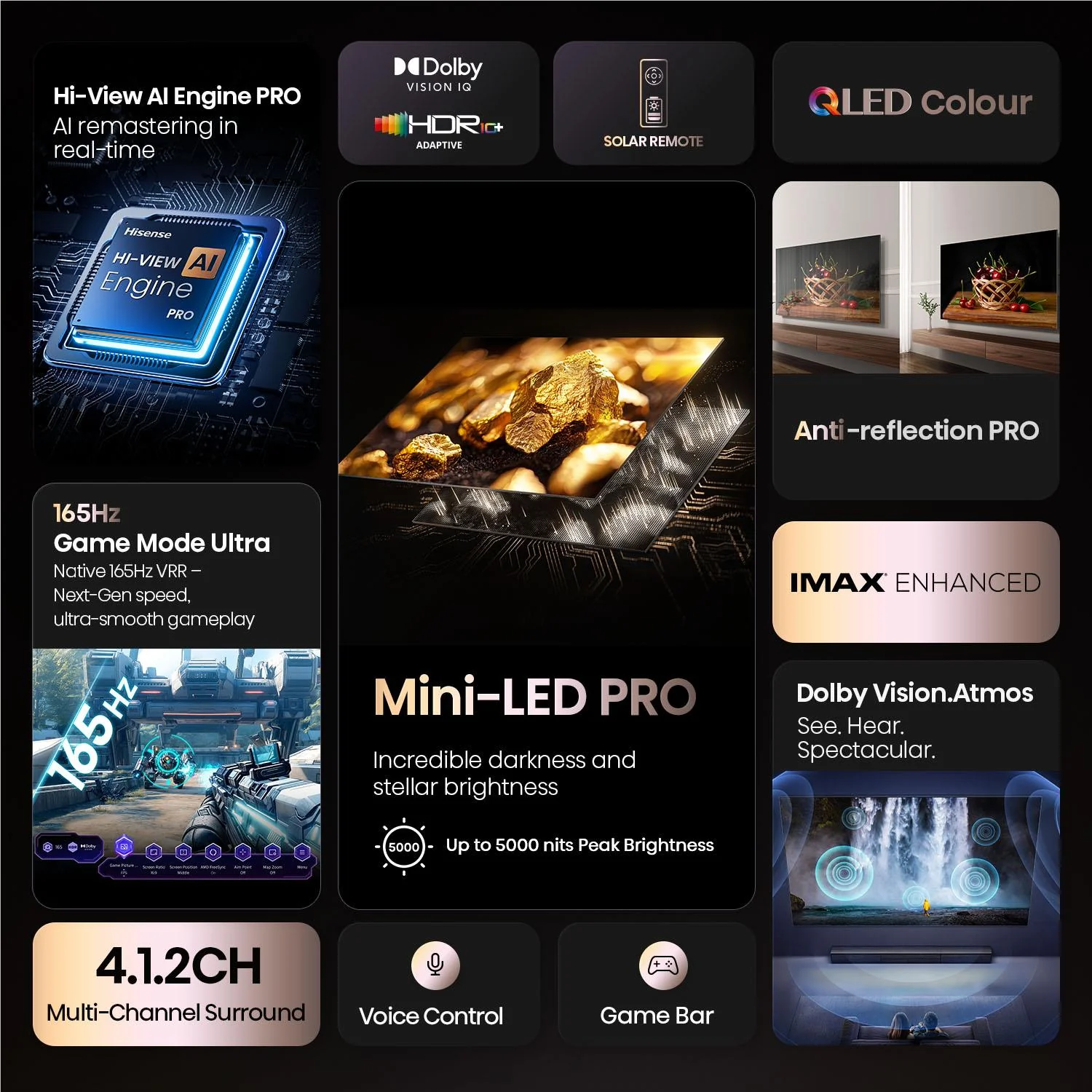 Hisense 85" U8QAU 4K ULED Mini-LED Smart TV [2025] - Image 9