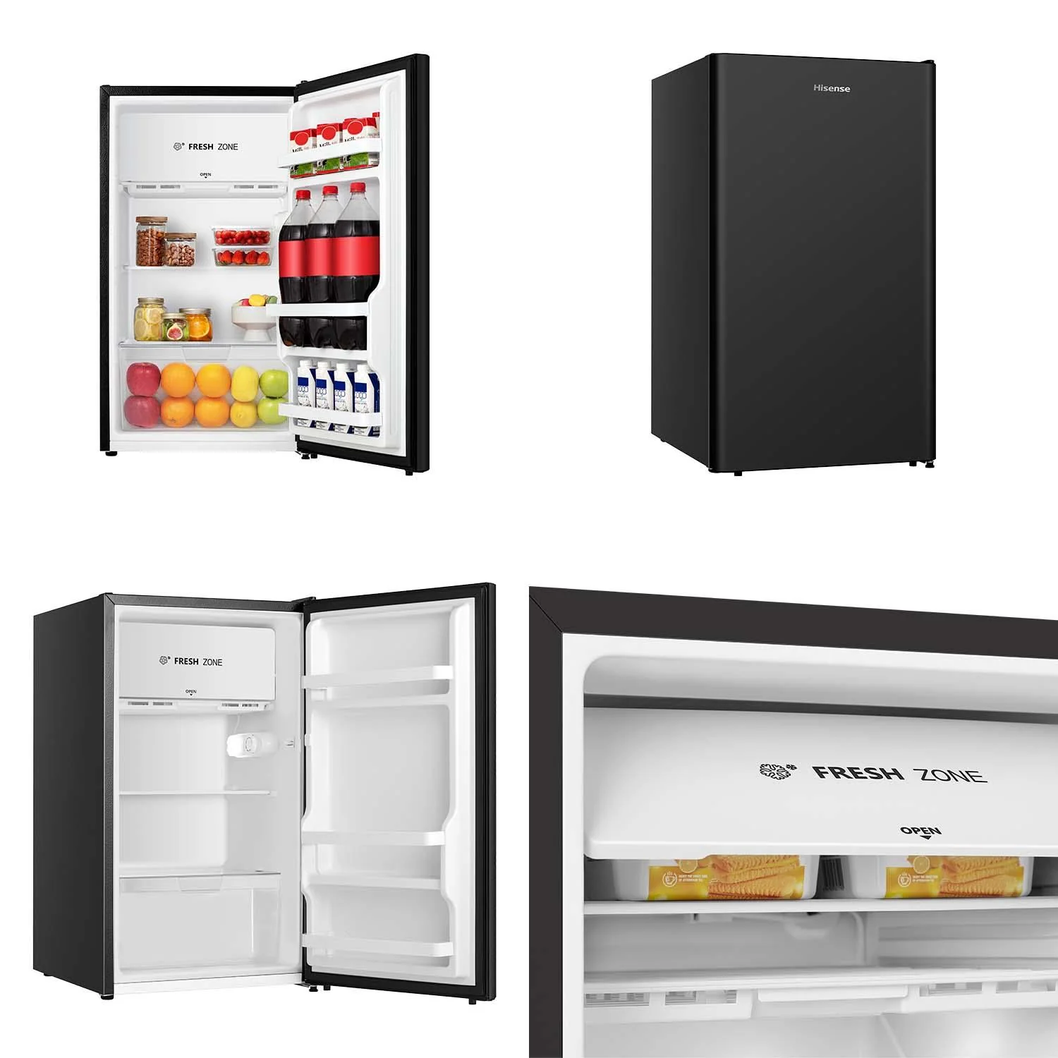 Hisense HRBF126B 124L Bar Fridge (Black) - Image 2