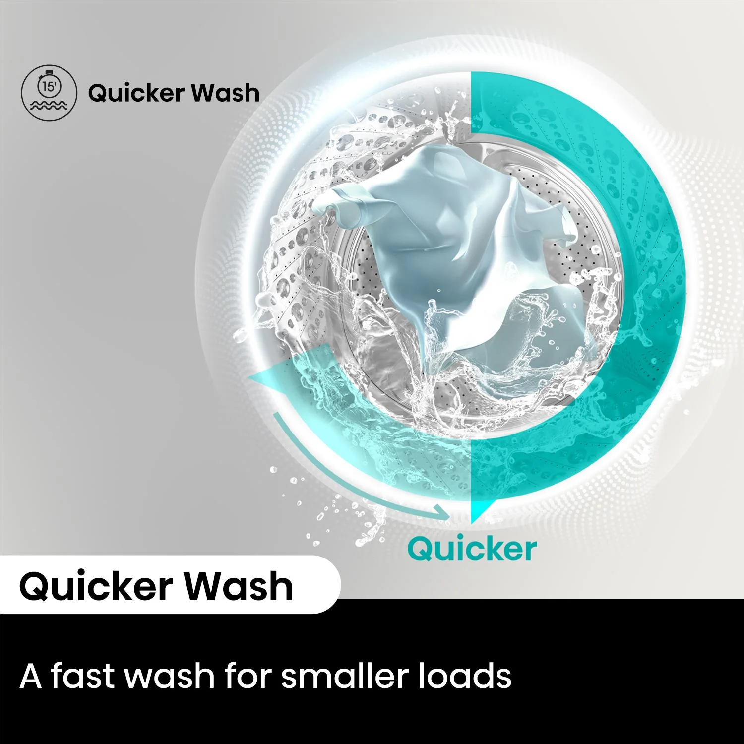Hisense HWF3S8514X Series 3S 8.5kg Front Load Washing Machine (White) - Image 10