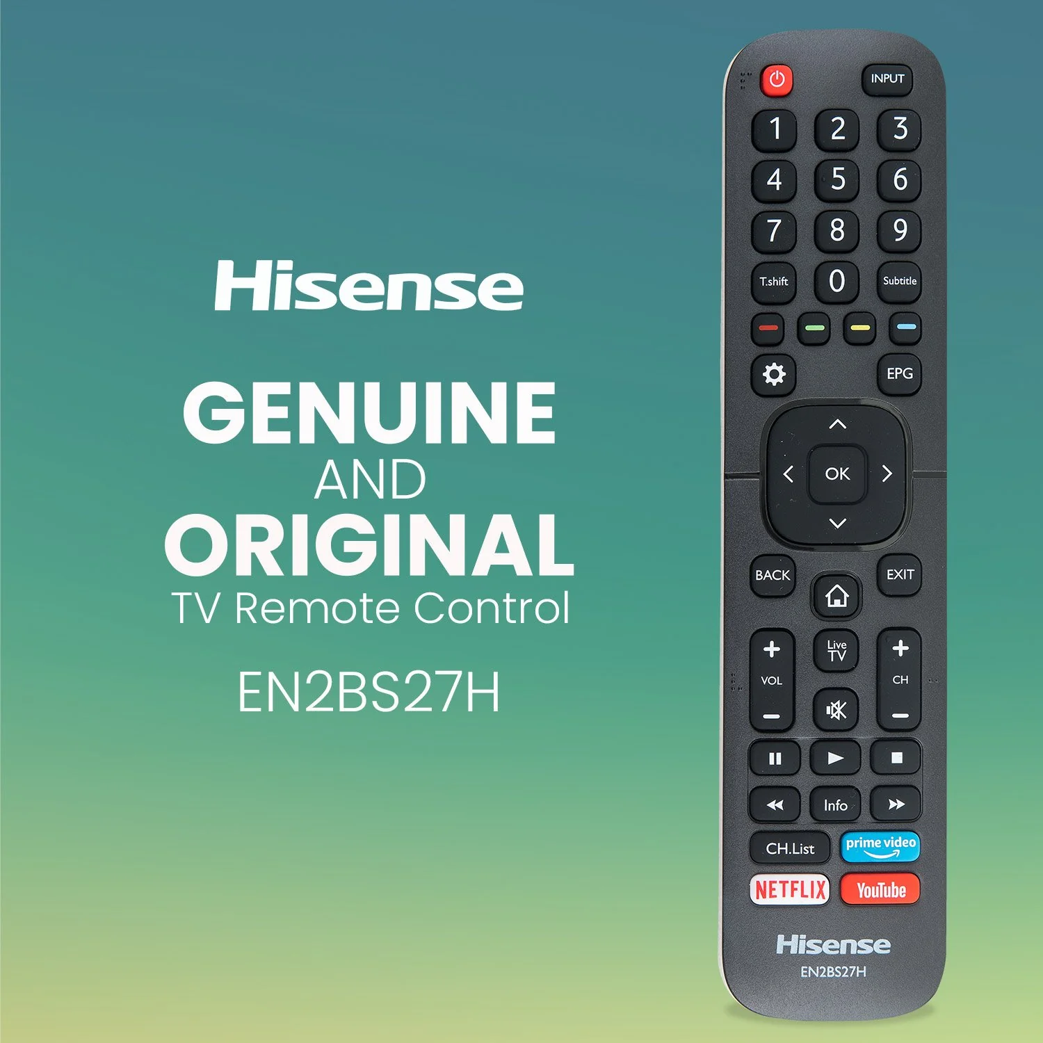Hisense Replacement TV Remote (T250554/EN2BS27H) - Image 3