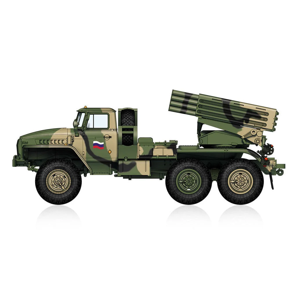 Hobby Boss 1/72 Russian BM-21 Grad Late Version Plastic Model Kit - Image 2