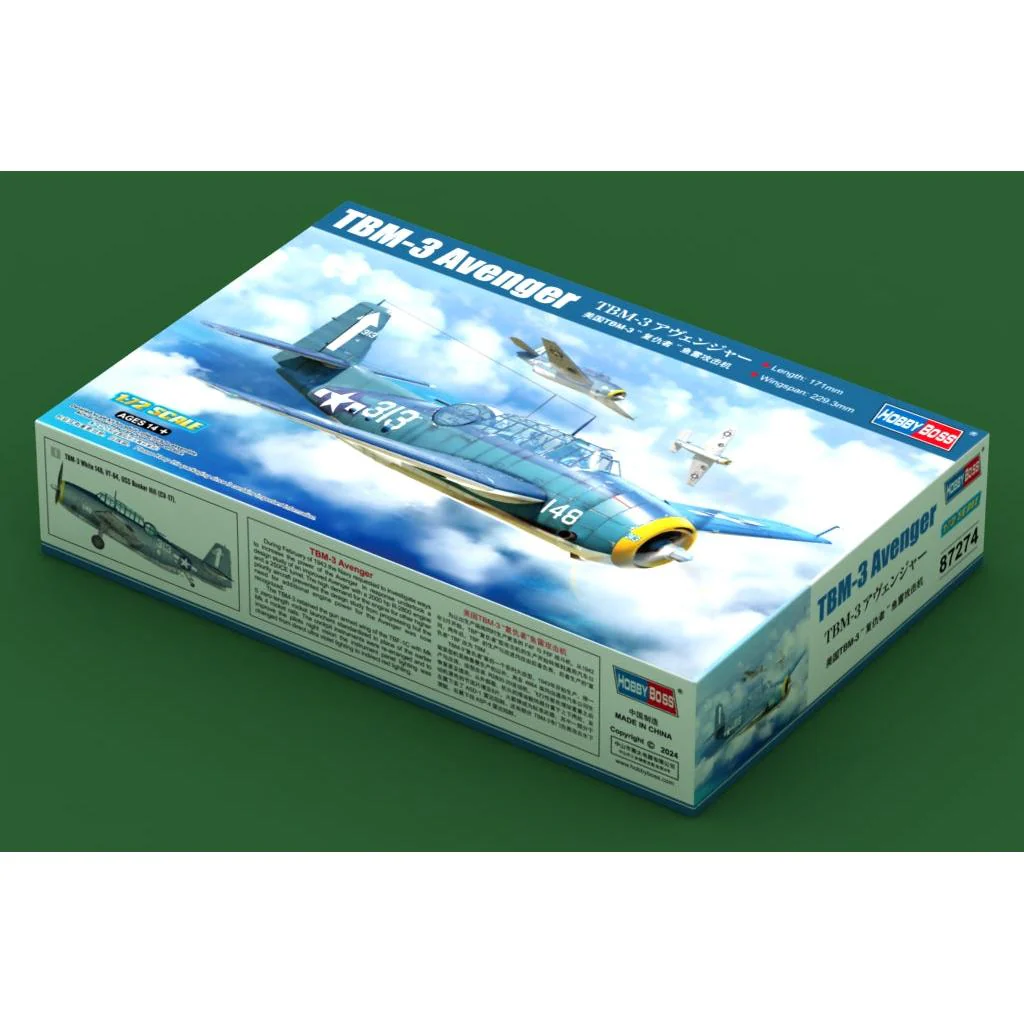 Hobby Boss 1/72 TBM-3 Avenger Plastic Model Kit - Image 4