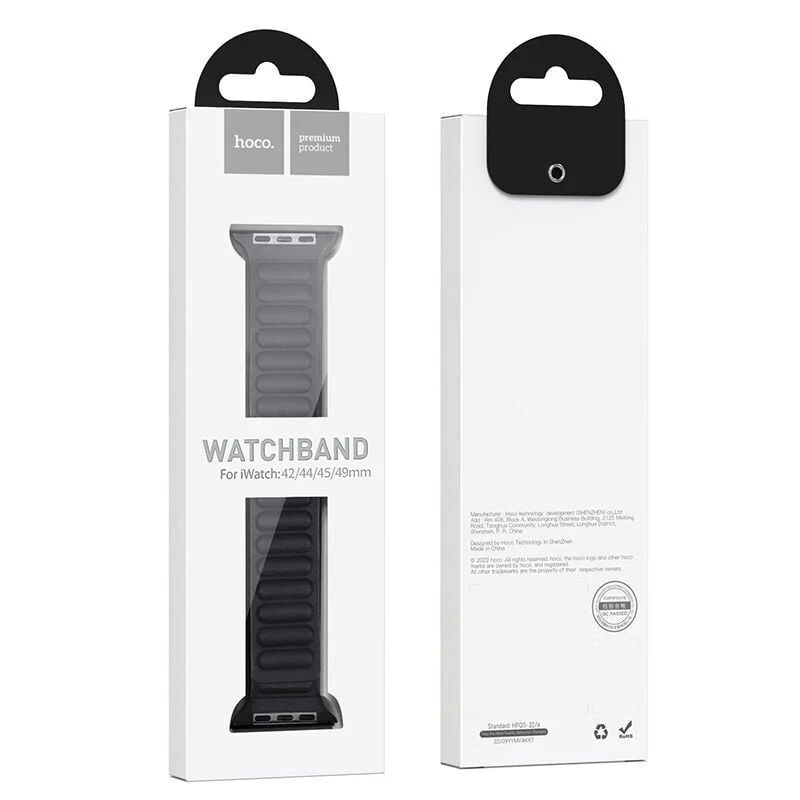 Hoco Apple Watch Leather Magnetic Link Band 38-42mm (Starlight) - Image 3