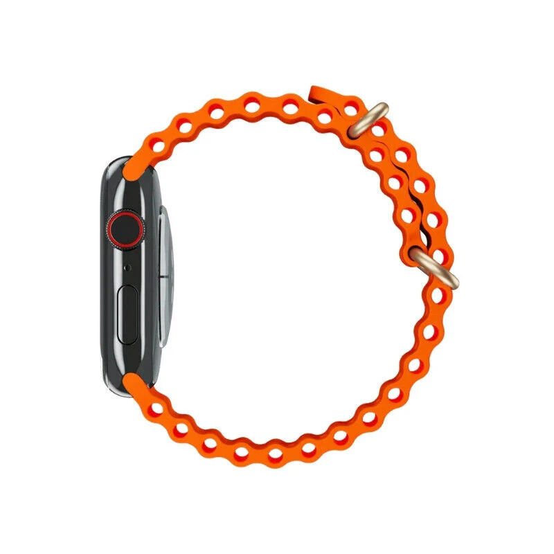 Hoco Apple Watch Ocean Band for Series 42 / 44 / 45 / 46 / 49 mm (Yellow) - Image 3