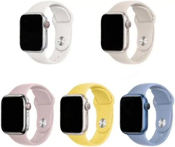 Hoco Apple Watch Sport Band for Series 42 / 44 / 45 / 46 / 49 mm (Misty Blue) - Image 2