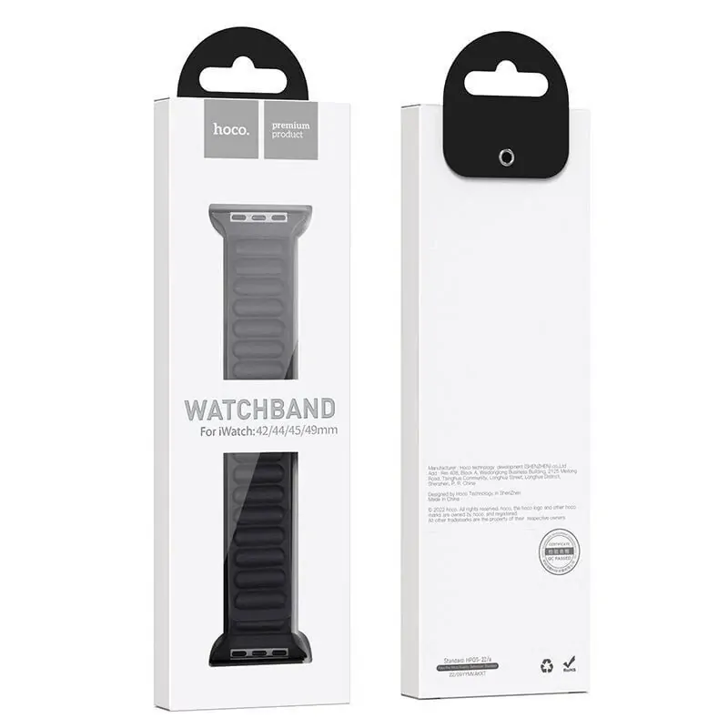 Hoco Magnetic Leather Apple Watch Band (Starlight) - Image 2