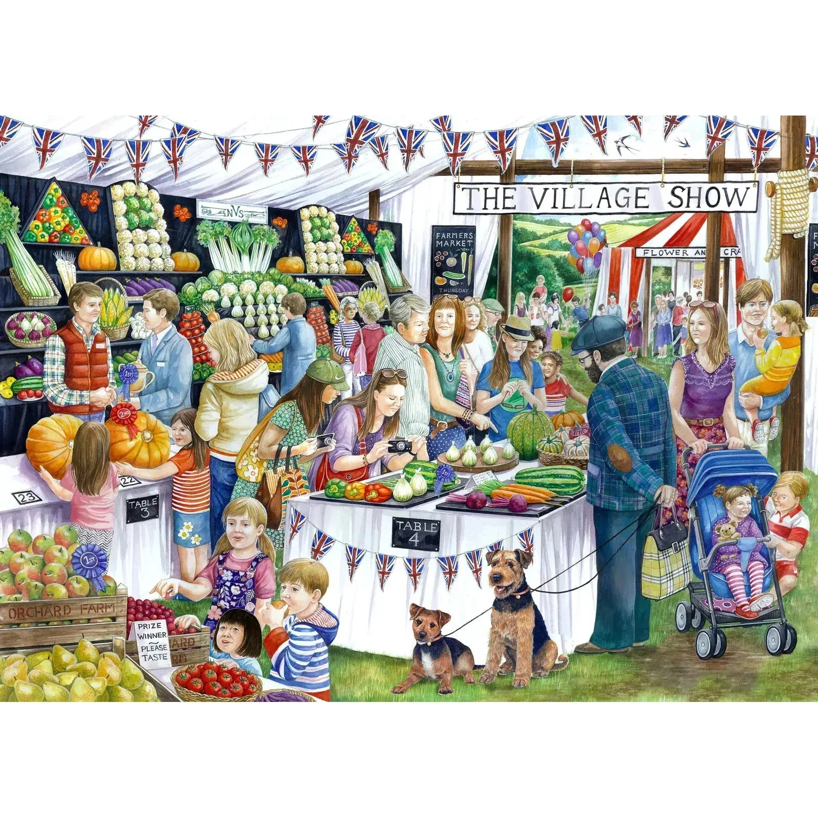 Holdson 1000pc A Day Out Village Show Puzzle - Image 2