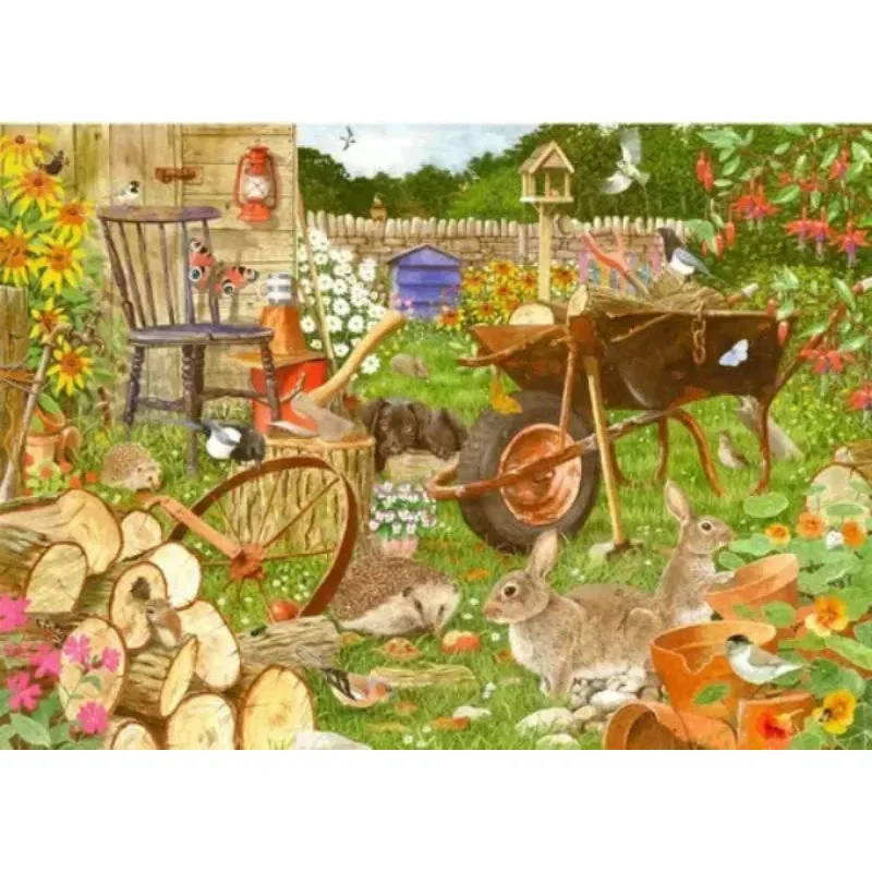 Holdson 1000pc Garden Visitors Rabbits Puzzle - Image 2