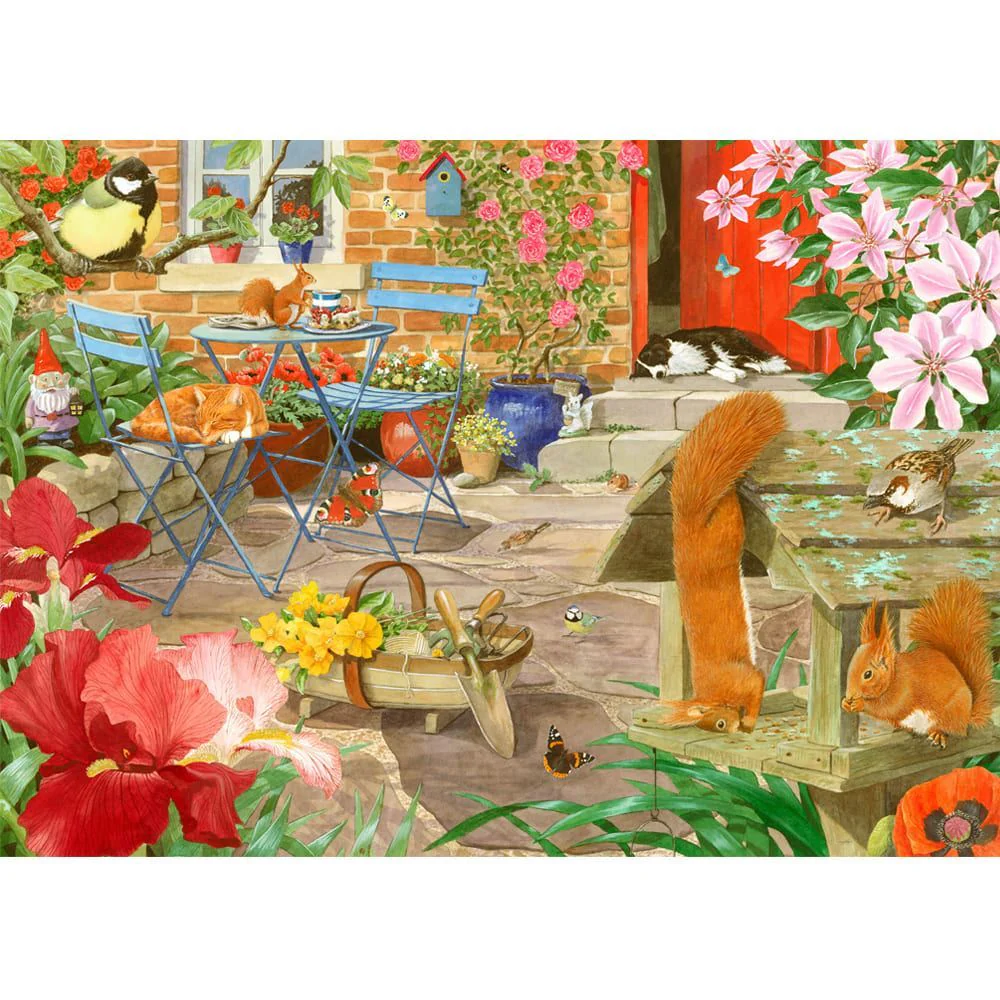 Holdson 1000pc Garden Visitors Squirrels Puzzle - Image 2