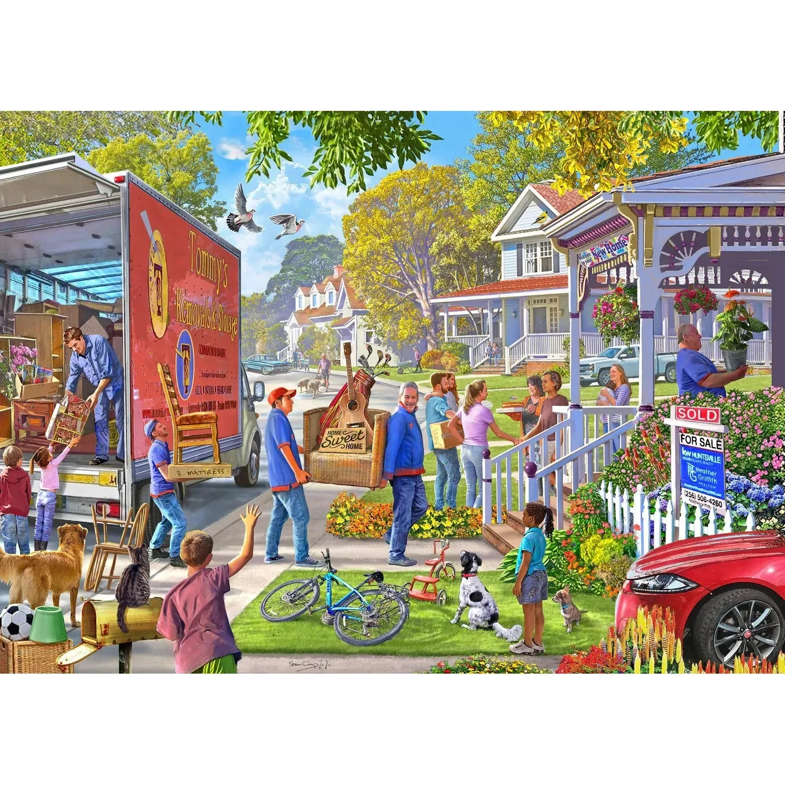Holdson 1000pc Rhythm of Life Moving Day Puzzle - Image 2