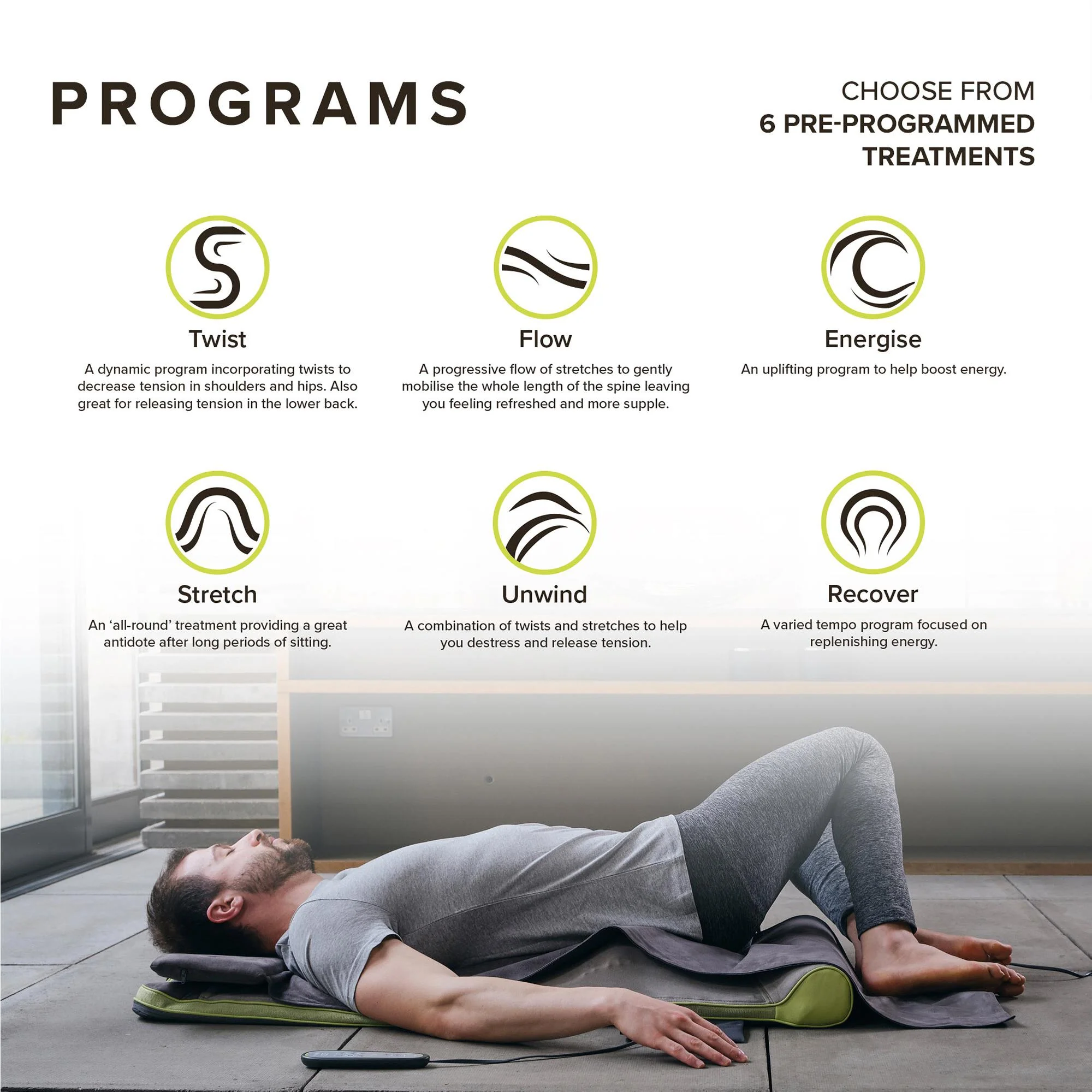 Homedics Stretch + The Back Stretching Mat inspired by Yoga - Image 3