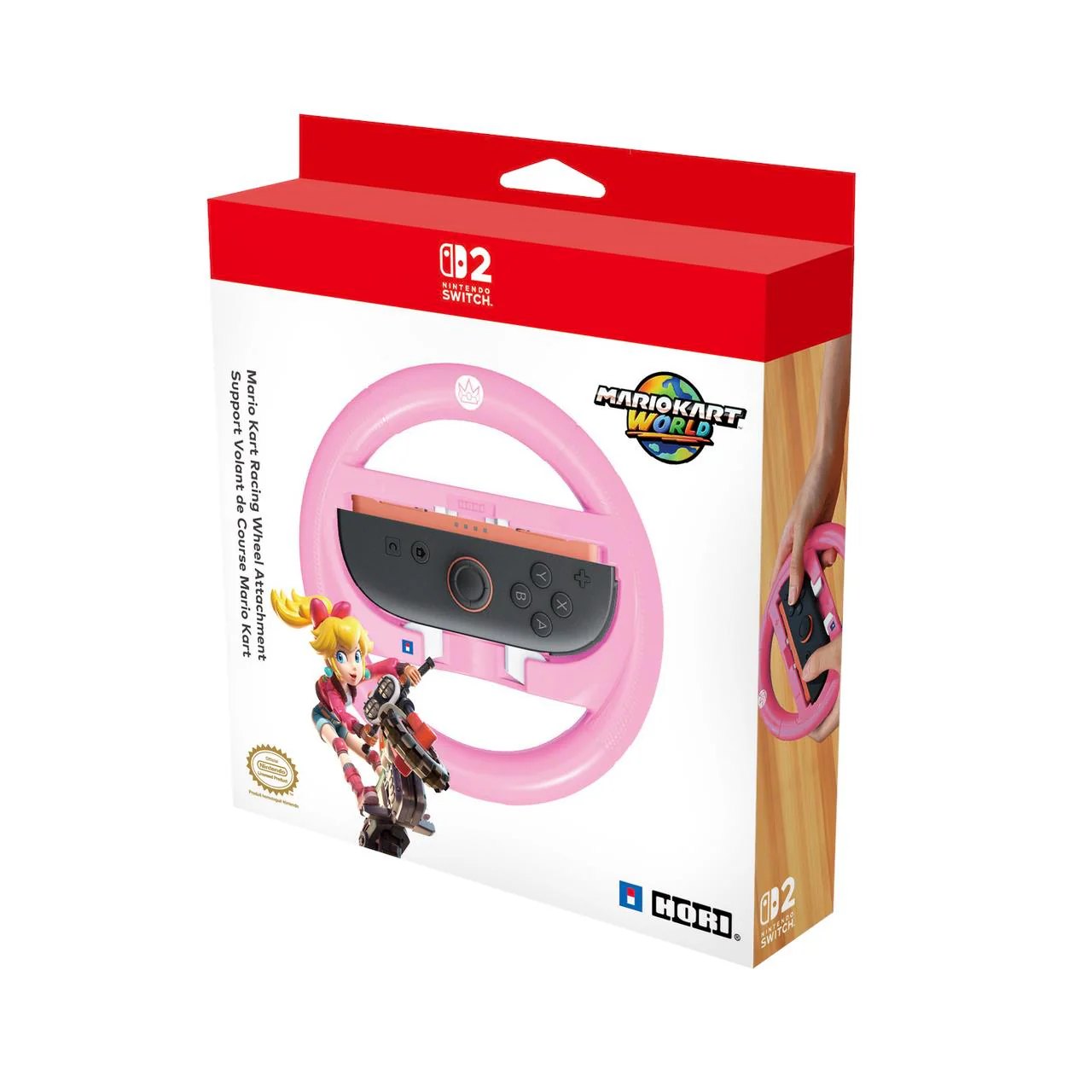 Hori Mario Kart Racing Wheel Attachment (Peach) - Image 6