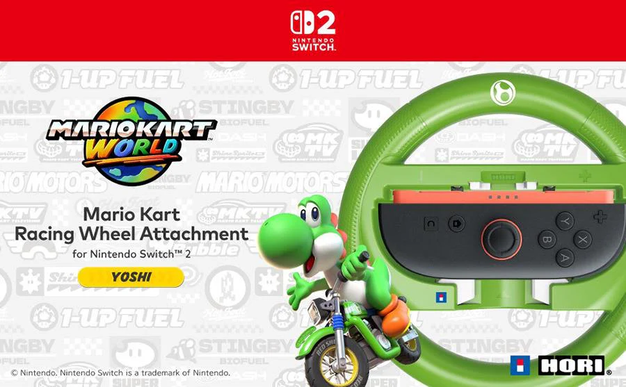 Hori Mario Kart Racing Wheel Attachment (Yoshi) - Image 7