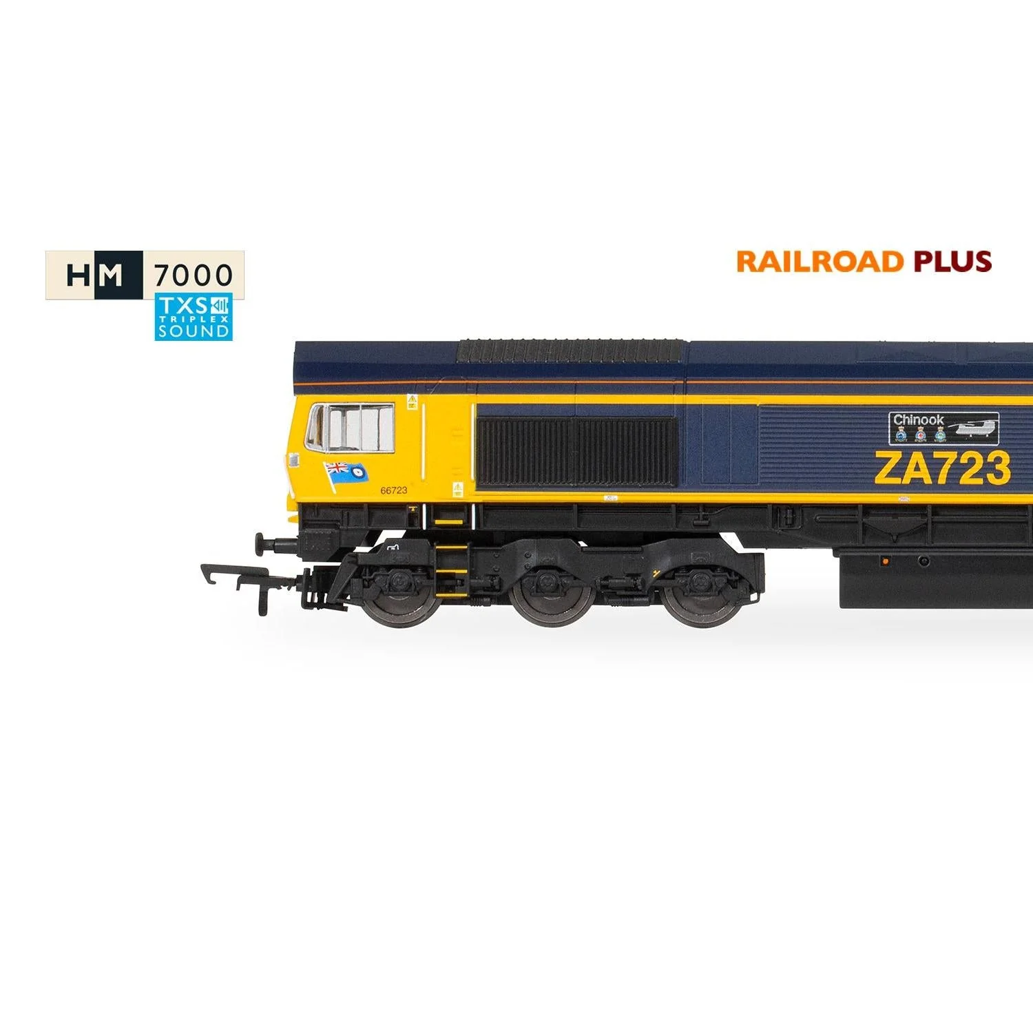 Hornby OO Railroad Plus with Sound GBRF Class 66 - Image 3