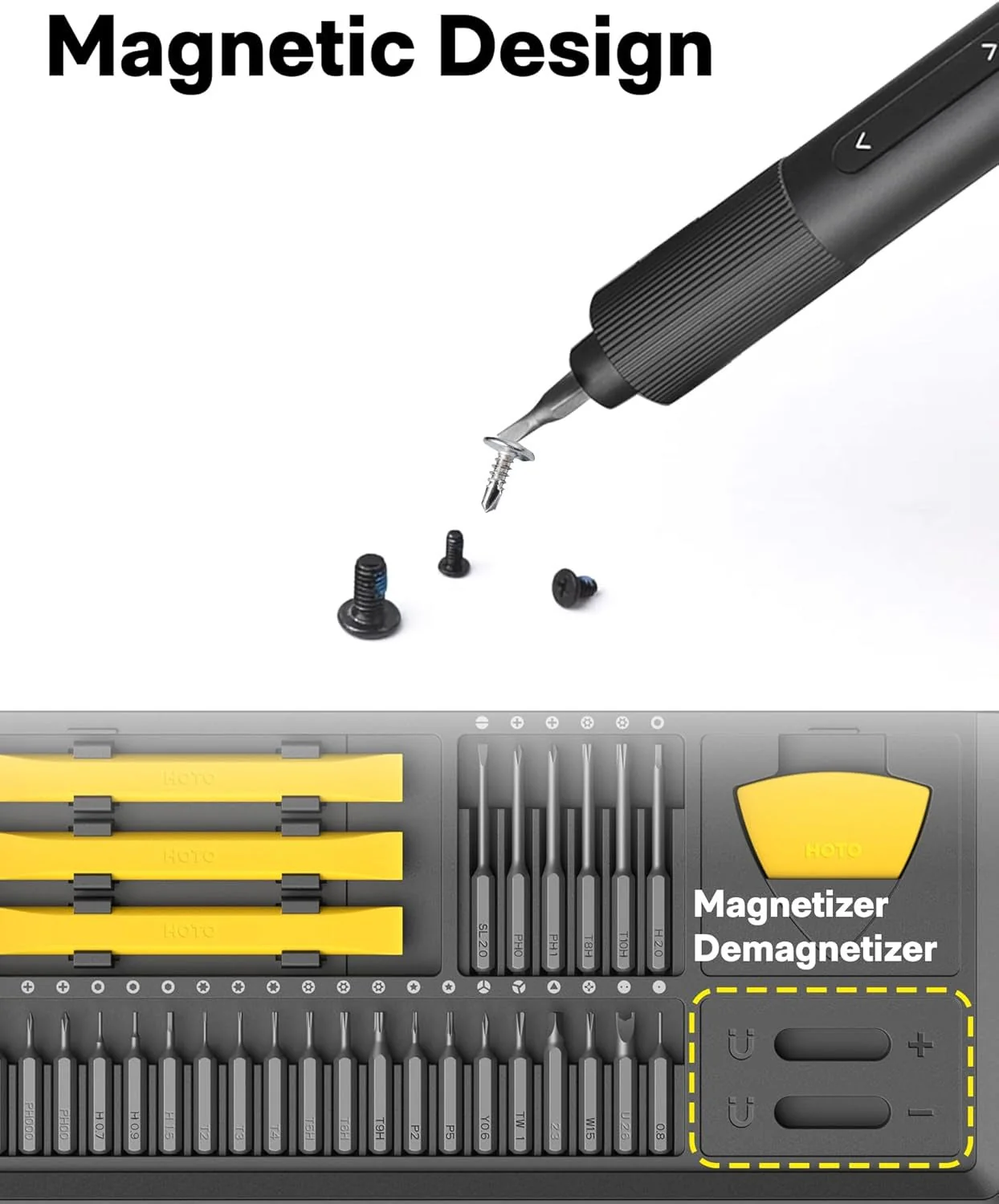 Hoto Electric Precision Screwdriver Kit Pro (48-in-1) - Image 6