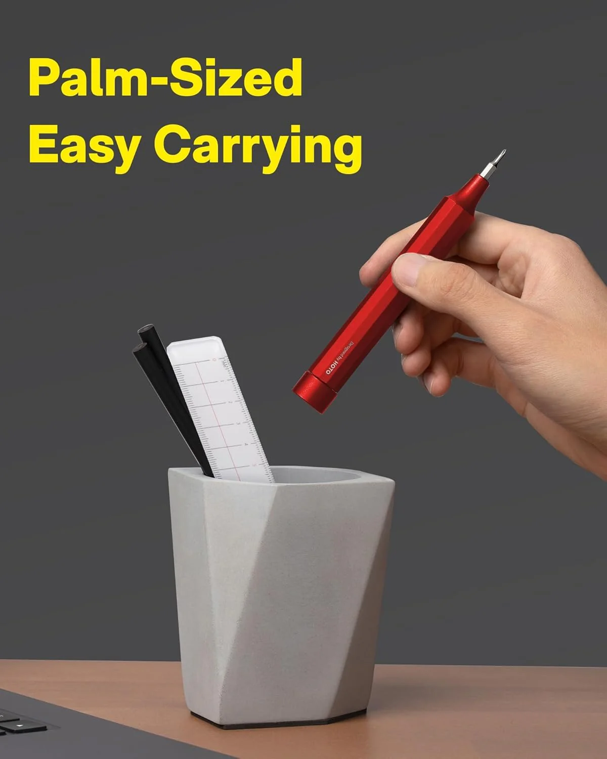 HOTO Manual Precision Screwdriver Pen Pocket Tool (Red) - Image 8