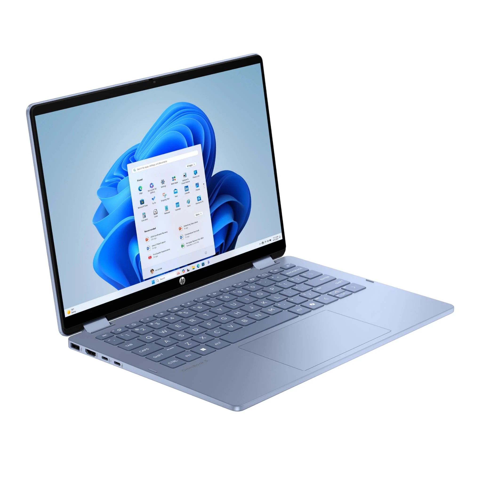 HP OmniBook 5 Flip 14" WUXGA 2-in-1 OLED AI PC Laptop (Intel Core Ultra 5 - 322)[512GB/Sky Blue] - Image 3