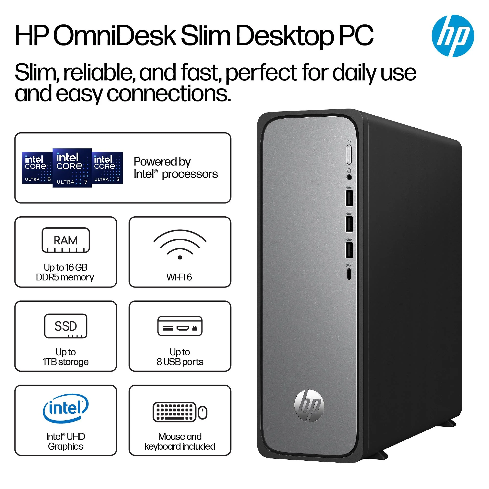 HP OmniDesk Slim S03-0008a Desktop PC (Intel Core i7)[1TB] - Image 4