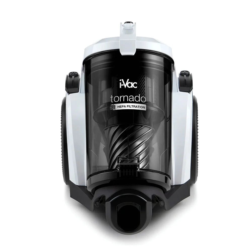 i-Vac Tornado Bagless 1800W Vacuum Cleaner 1.5m Hose 1.6L Black/White - Image 4