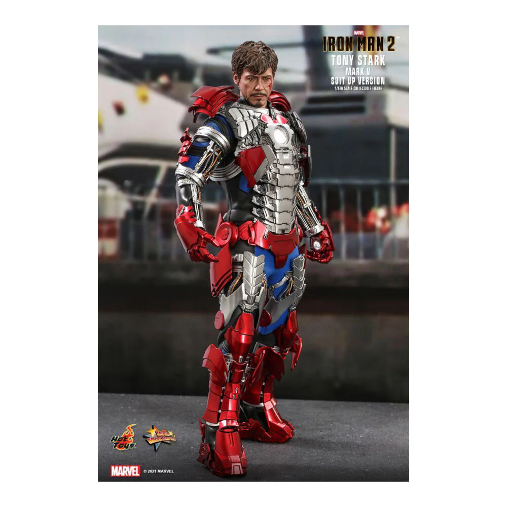 Iron Man 2 Tony Stark Mark V Suit Up 1:6th Scale Collectable - Image 7