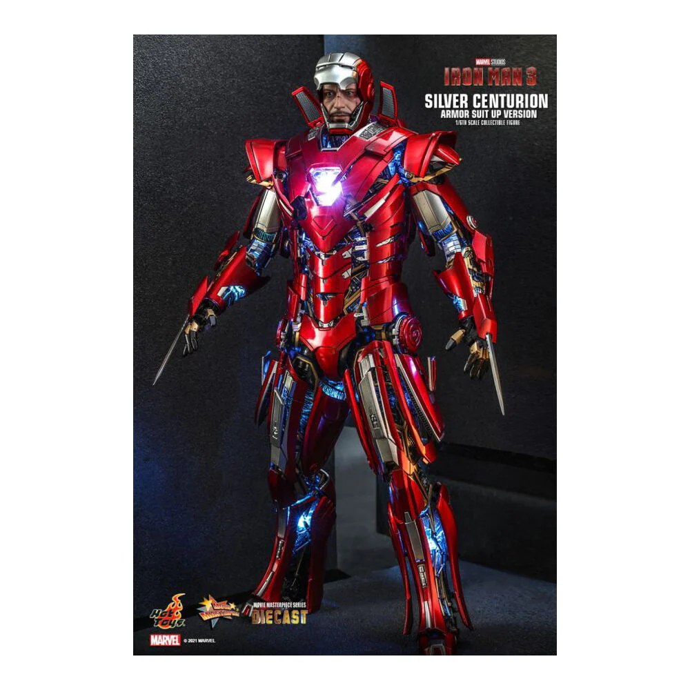 Iron Man 3 Silver Centurion Armor SuitUp 1:6 Scale Statue Action Figure - Image 3