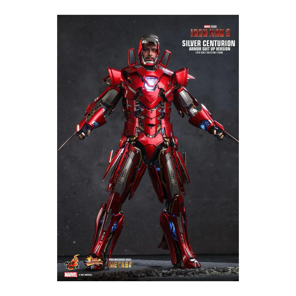 Iron Man 3 Silver Centurion Armor SuitUp 1:6 Scale Statue Action Figure - Image 4