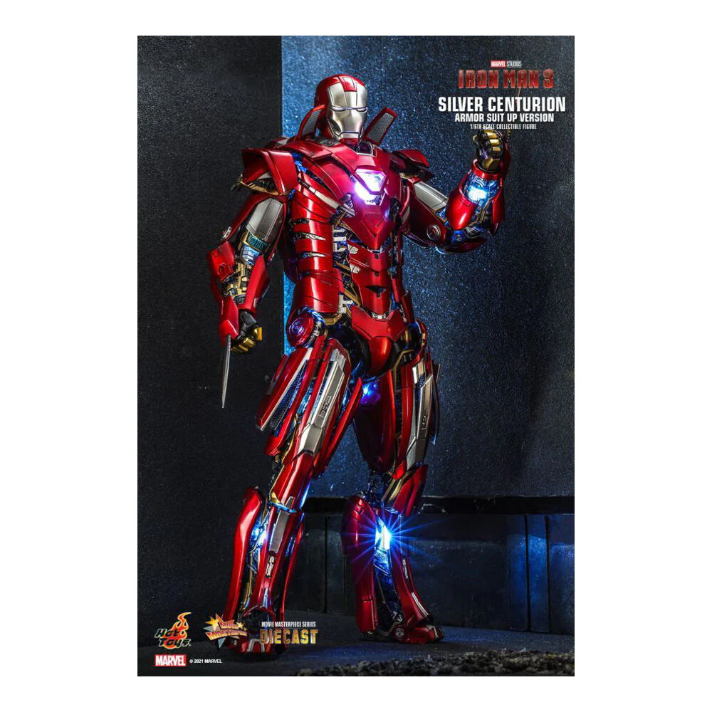 Iron Man 3 Silver Centurion Armor SuitUp 1:6 Scale Statue Action Figure - Image 5