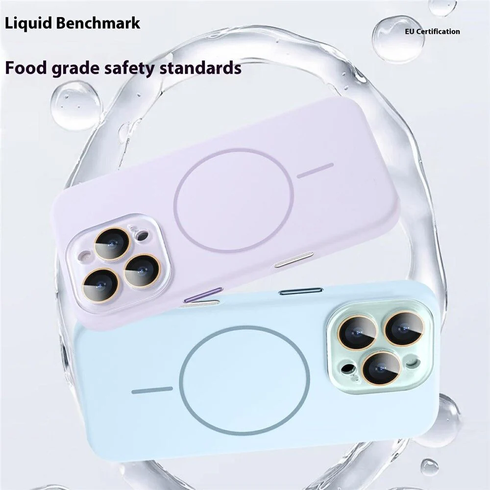 iShield Ultra MagSafe Liquid Silicone Case iPhone 16 Pro Max (Sky Blue) - Image 2