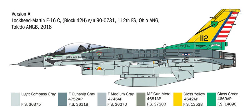 Italeri 1/48 Lockheed Martin F-16C Fighting Falcon - Image 4