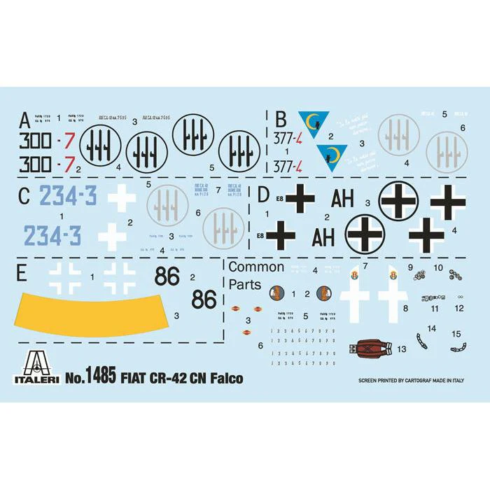 Italeri 1/72 FIAT CR.42 CN Falco Night Fighter - Image 3
