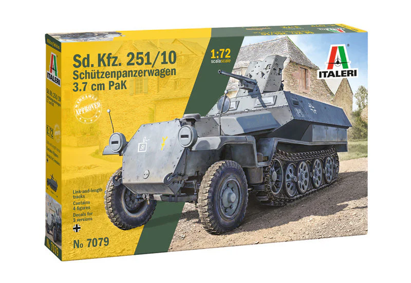 Italeri 1/72 Sd.Kfz. 251/10 Scaled Plastic Model Kit - Image 2