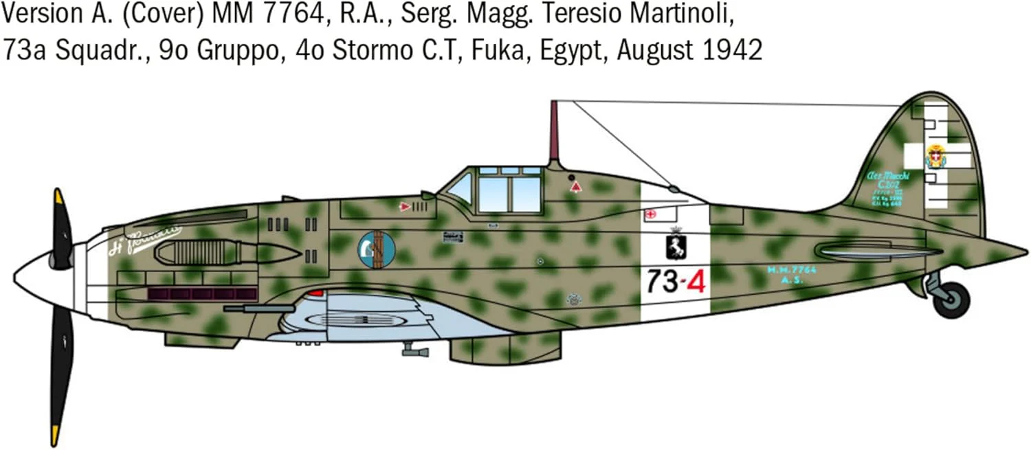 Italeri 1/72 WWII ACES MC.202 Folgore Ace - Image 3