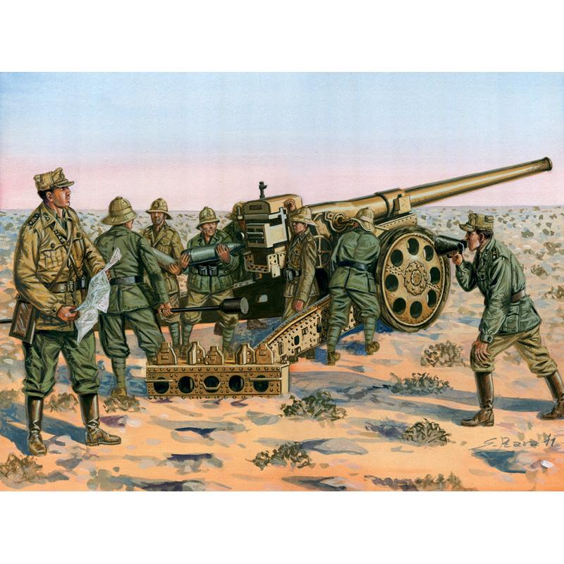 Italeri 1/72 WWII - Cannone Da 14//40 with Crew - Image 2