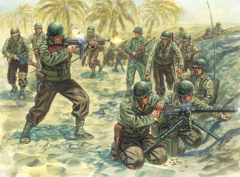 Italeri 1/72 WWII U.S. Infantry - Image 2