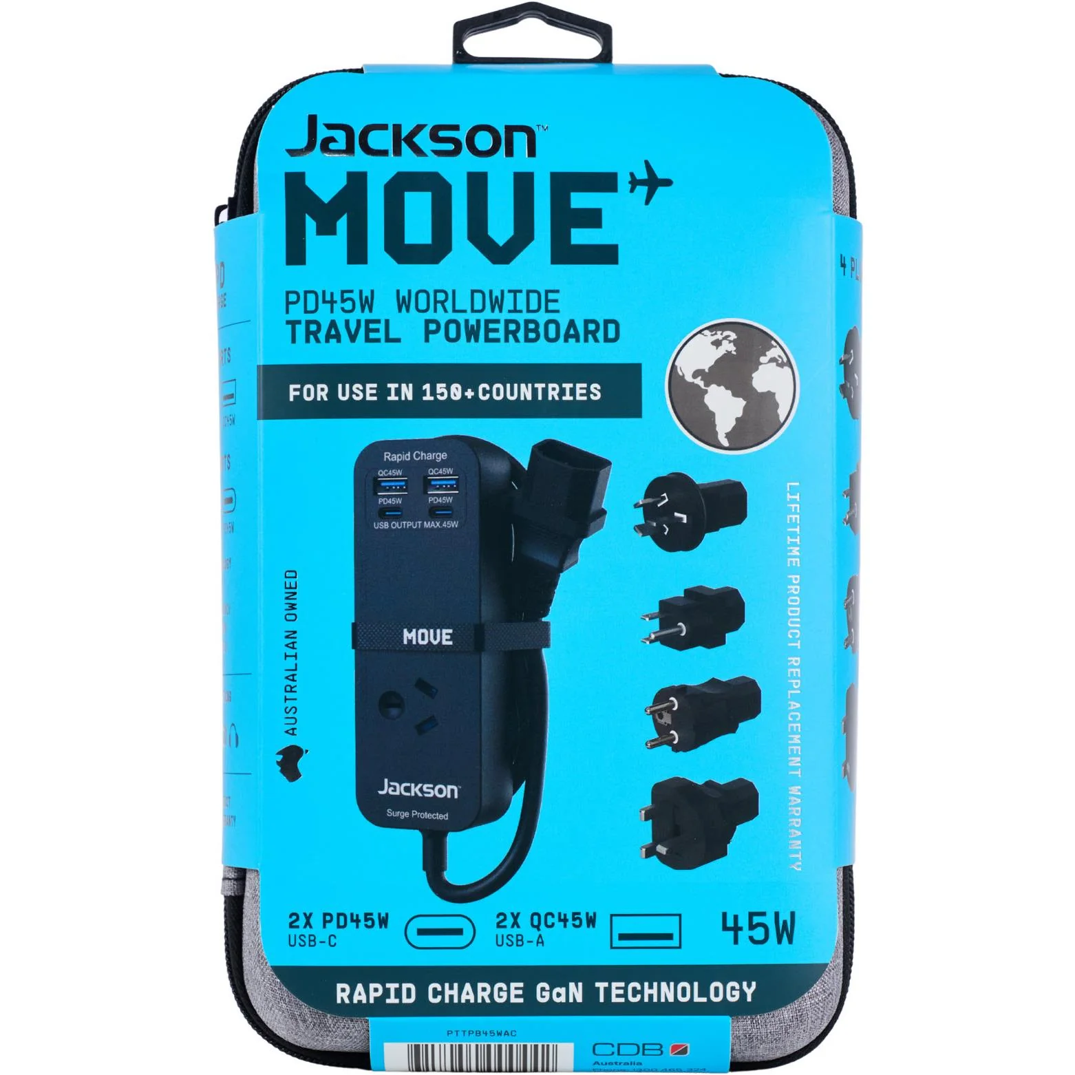 Jackson MOVE 45W Worldwide Powerboard with Carry Case - Image 3