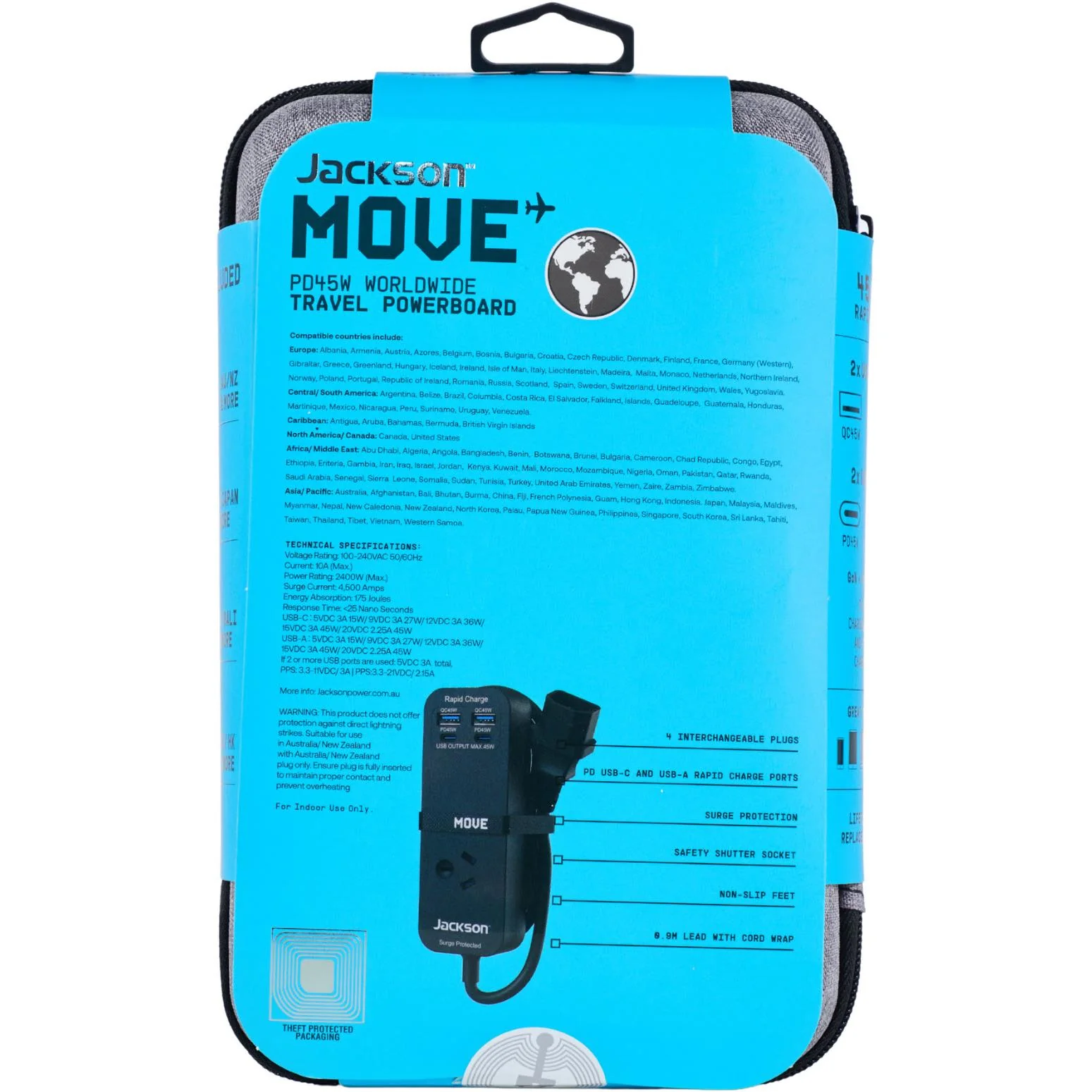 Jackson MOVE 45W Worldwide Powerboard with Carry Case - Image 5
