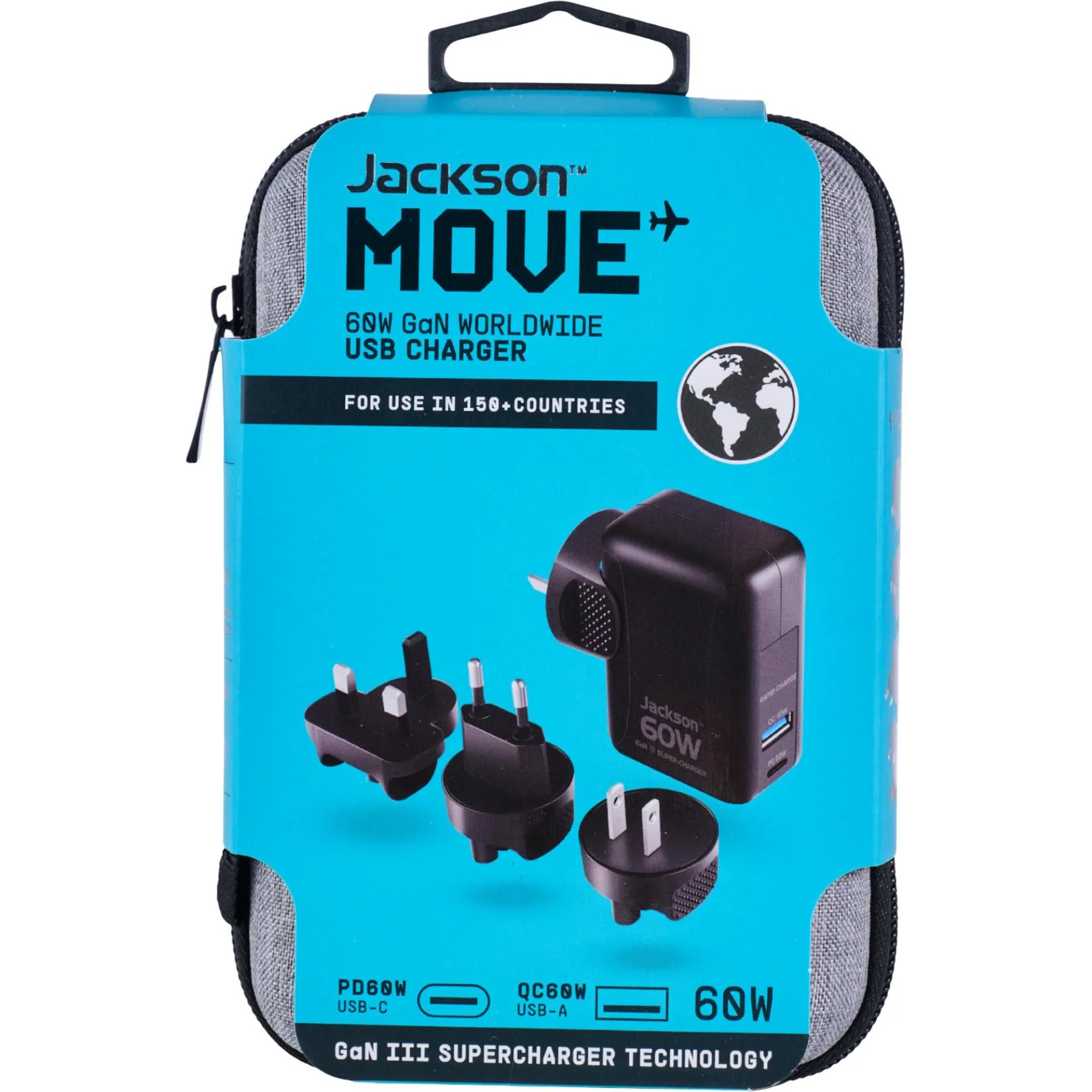 Jackson MOVE 60W Worldwide USB Charger with Carry Case - Image 4