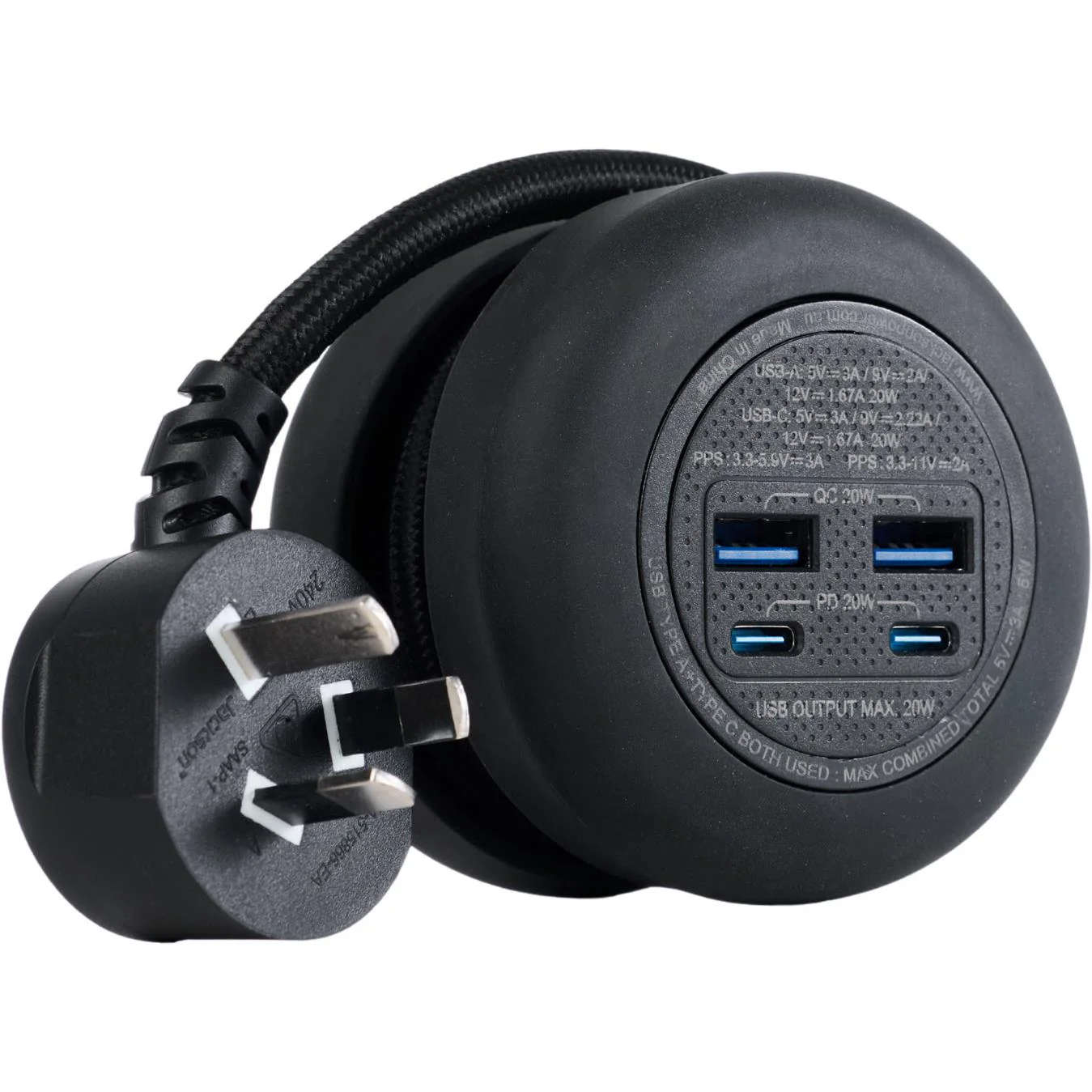 Jackson PowerPuck Rapid Charge PD20W USB-C / USB-A Wall Adaptor - Image 2